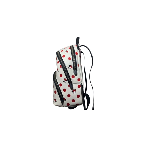 NWOT Disney Parks Kate Spade ♠️ Minnie Mouse Polka Dot White Backpack - Picture 8 of 9